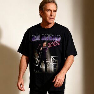 Anvil XL Neil Diamond “So Good So Good” Tour Graphic T-Shirt Black
